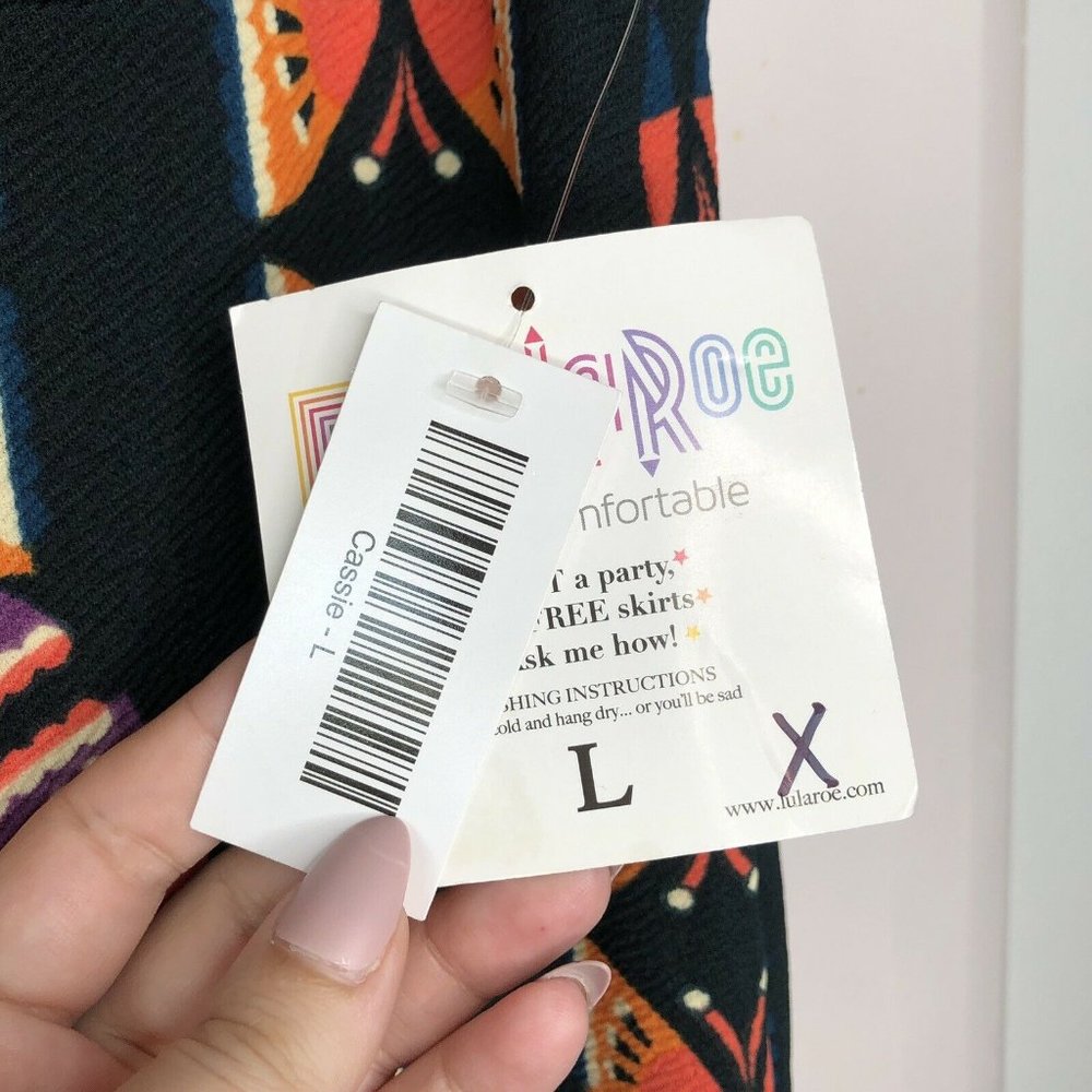 Lularoe Size Large Skirt Pencil Cassie Butterfly - Picture 4 of 9